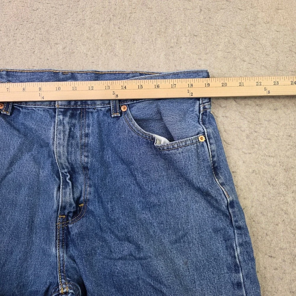 Levi's 505 Jeans Mens 38x32 Blue Denim Regular Fit 100% Cotton Straight Leg